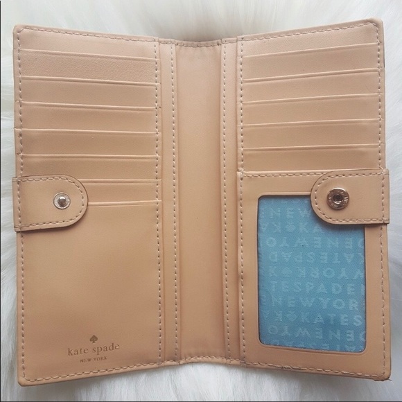 Kate Spade Mint Green Leather Fold Wallet - Picture 3 of 8